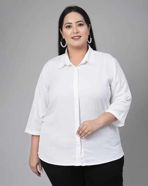 Classic Shirt with Spread Collar