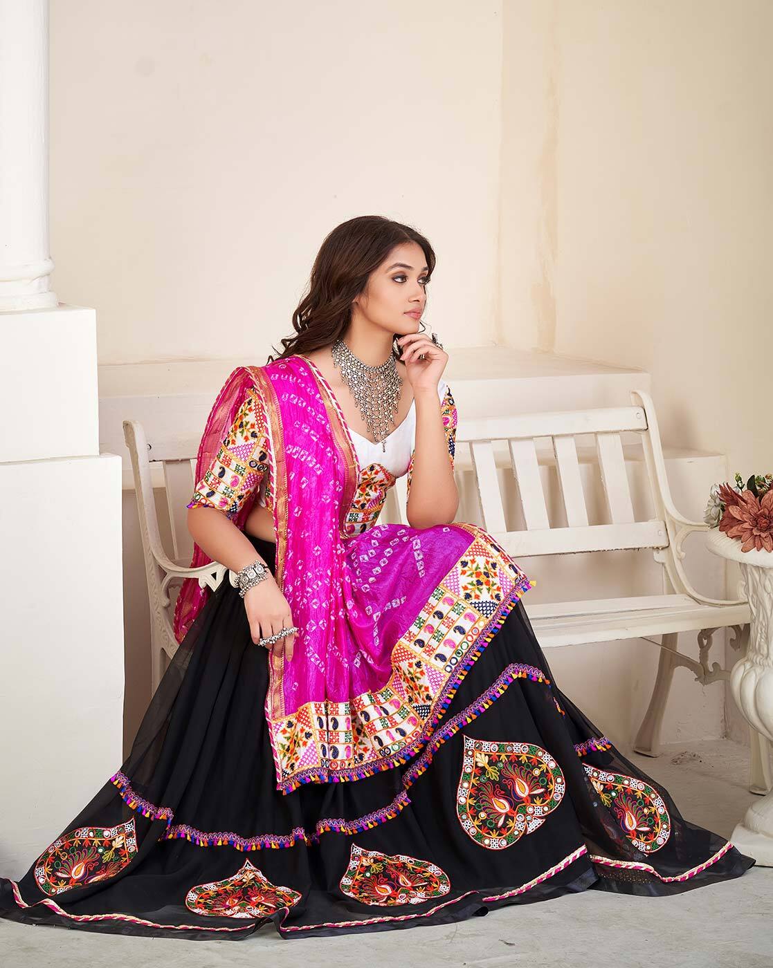 BLACK SCISSOR Printed Semi Stitched Lehenga Choli - Buy BLACK SCISSOR  Printed Semi Stitched Lehenga Choli Online at Best Prices in India |  Flipkart.com