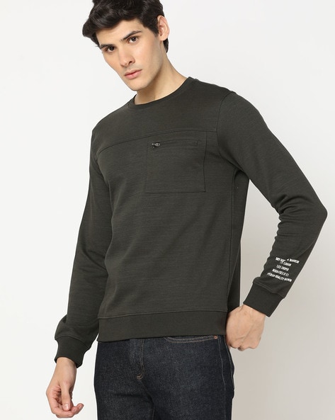 Regular Fit Crew-Neck Sweatshirt