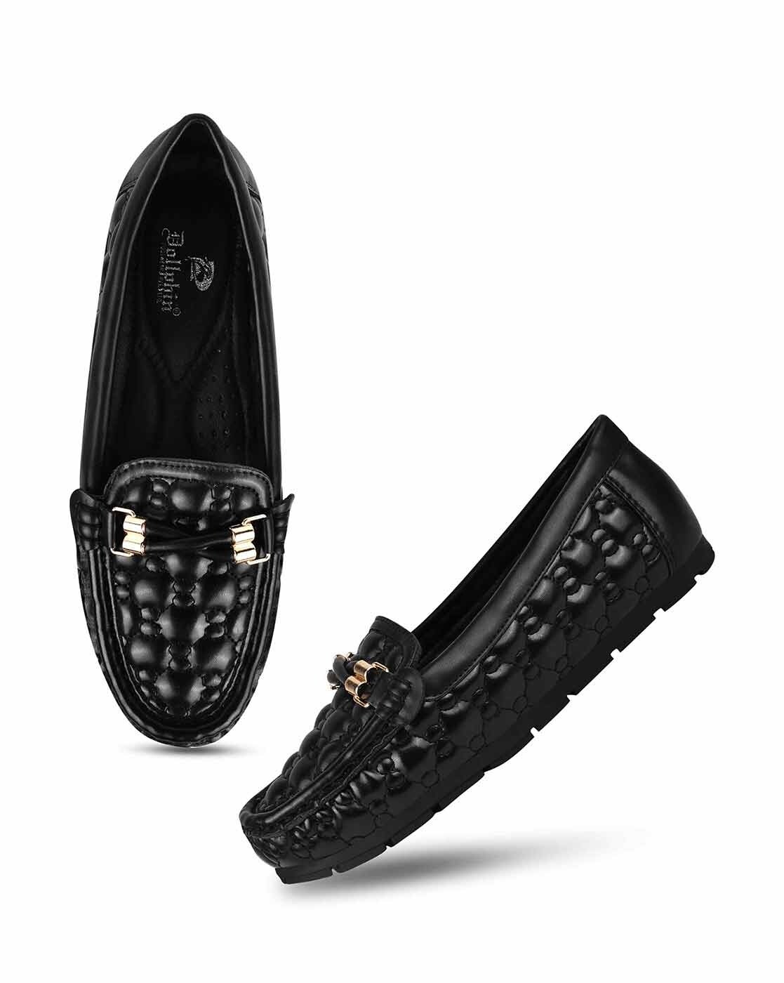 Womens on sale quilted loafers