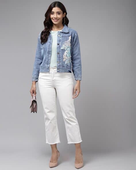 Buy Blue Jackets Coats for Women by MUHURATAM Online