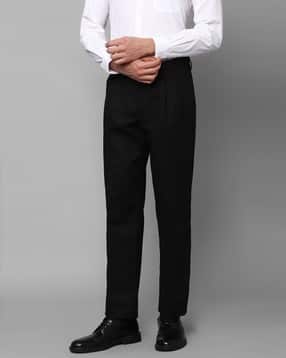 louis philippe Mid Rise Pleated Front Trousers-picture-10