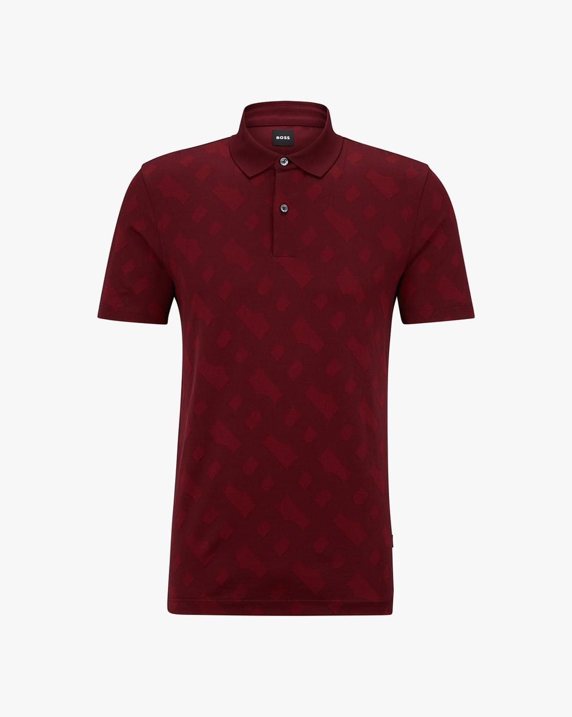 BOTT Door Jacquard L/S POLO ポロシャツ　レッド　M BOTT Door Jacquard L/S POLO ポロシャツ レッド M BOTT Door Jacquard