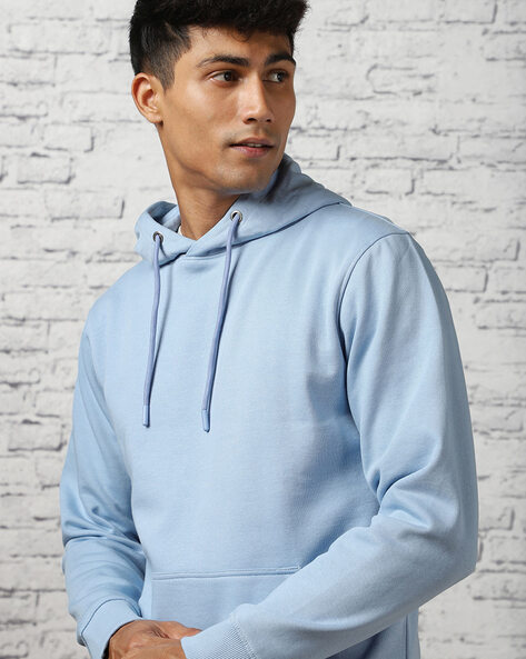 Buy Powder Blue Sweatshirt & Hoodies for Men by Nobero Online