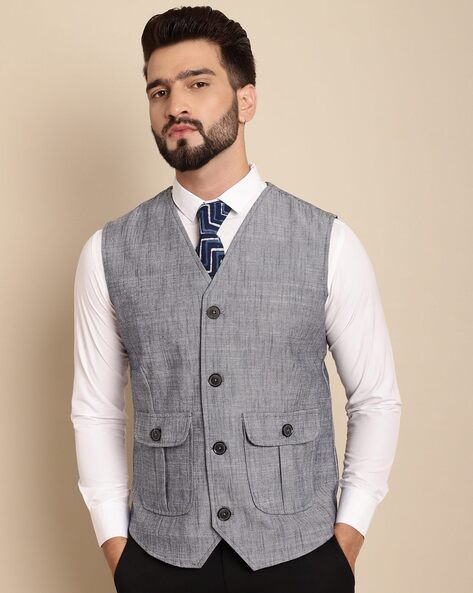 Waistcoat hot sale with pockets