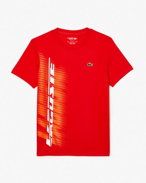 Buy Orange Tshirts for Men by Lacoste Online Ajio
