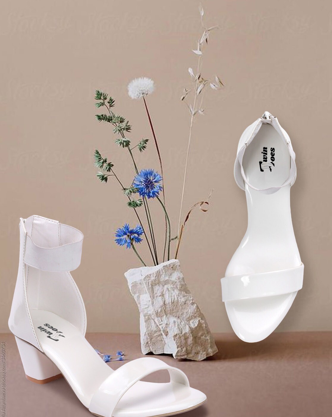 White toe post sandals hot sale