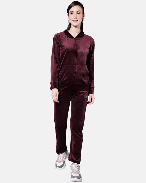 Buy Burgundy Tracksuits for Women by BUYNEWTREND Online