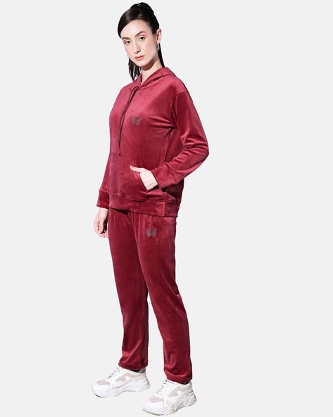 Maroon tracksuit pants hot sale