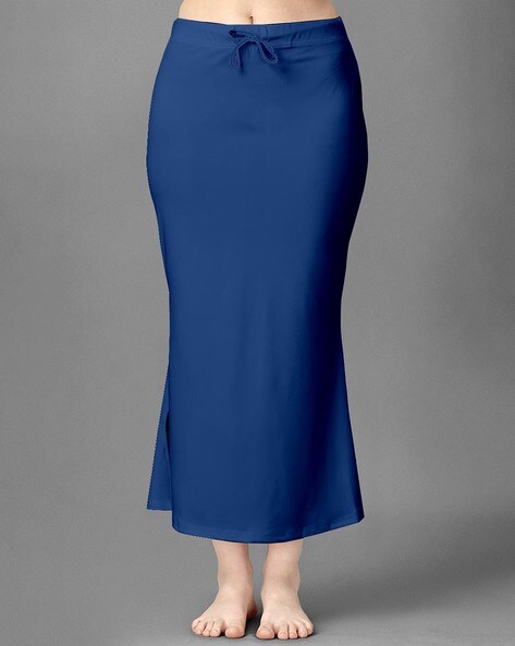 Zivame Blue Saree Shape Wear Lycra petticoat - G3-WSP00007