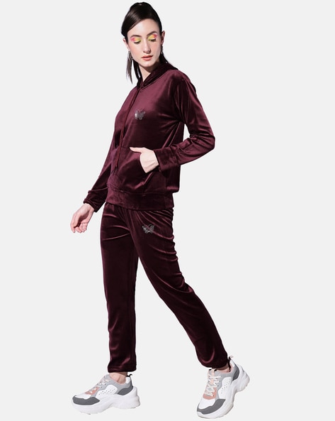 Buy Burgundy Tracksuits for Women by BUYNEWTREND Online