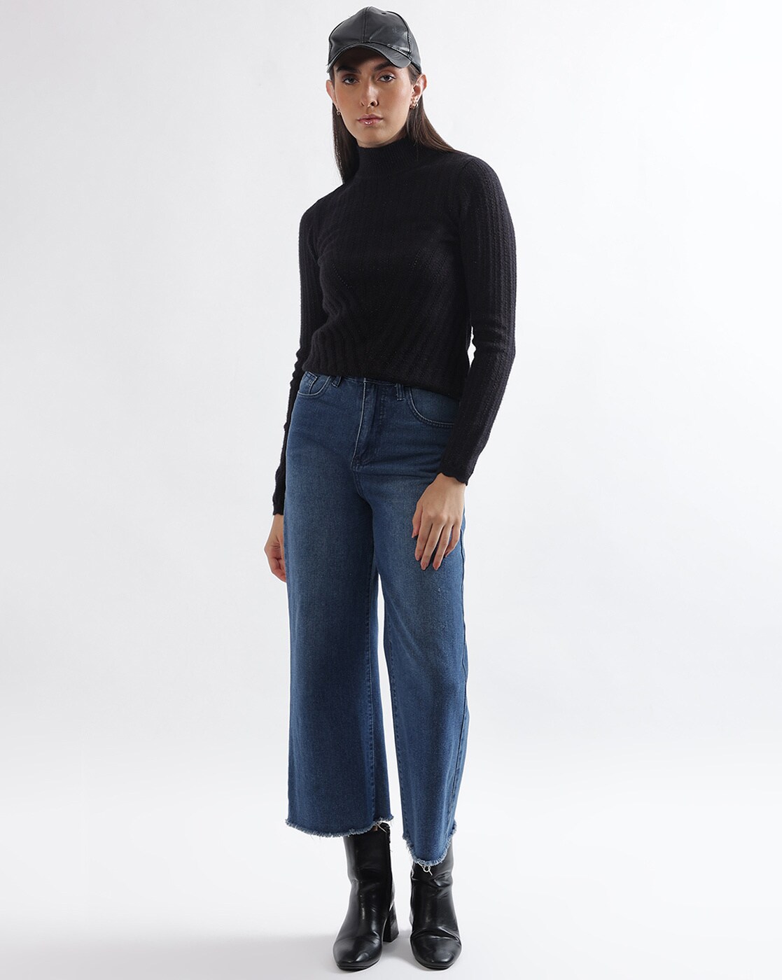 Elainilye Fashion Sweaters For Women, Turtleneck Women Ribbed Knit Sweater  Loose Turtleneck Sweater Long Sleeve Top Shirt Top