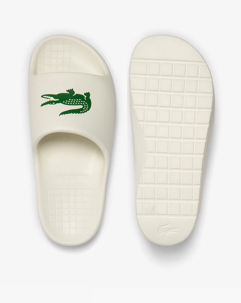 Buy White Flip Flop Slippers for Men by Lacoste Online Ajio