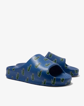 Buy Blue Flip Flop Slippers for Men by Lacoste Online Ajio