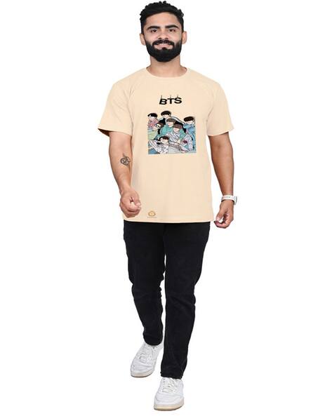 BTS Print Round-Neck T-Shirt