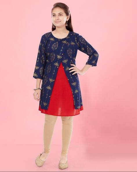 MUHURATAM Aymmetrical Straight Kurti