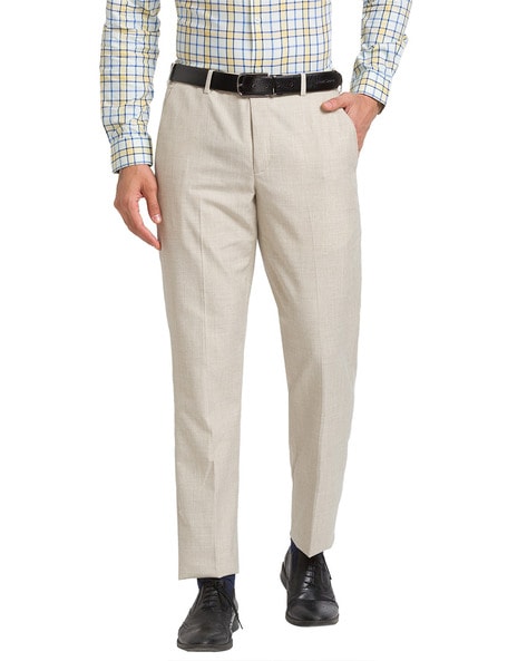 Park Avenue Mid-Rise Slim Fit Trousers