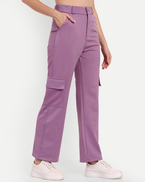 Plus Size Aari Purple Trousers – DESINOOR.COM