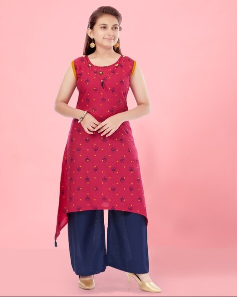 Buy Pink Kurtas Kurtis for Girls by MUHURATAM Online Ajio