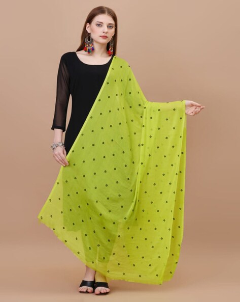 Floral Dupatta with Lace Hemline Price in India