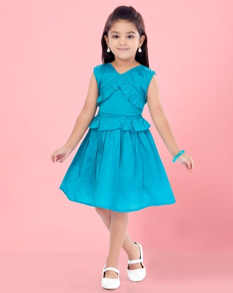Buy Blue Dresses for Women by AARIKA GIRLS ETHNIC Online | Ajio.com