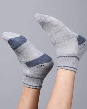dollar Men Pack of 3 Striped Ankle-Length Socks-picture-45