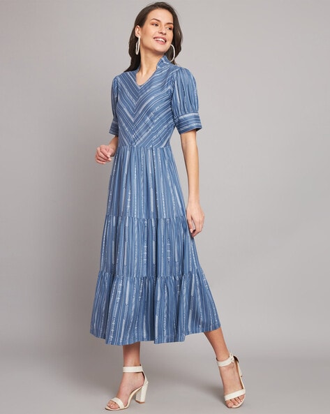 Buy Blue Dresses for Women by HELLO DESIGN Online