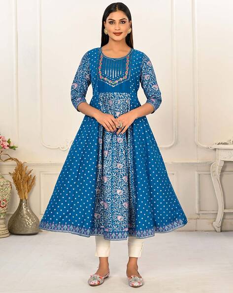 Anarkali kurta best sale from saree