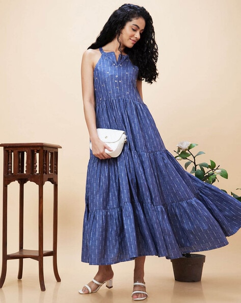 Buy Blue Dresses for Women by GLOBUS Online Ajio