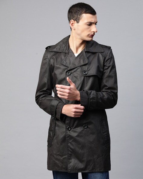 Open front outlet peacoat