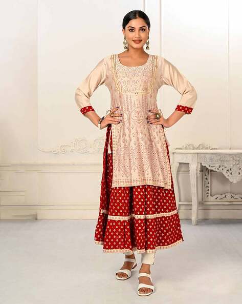 Anarkali kurta 2024 from saree