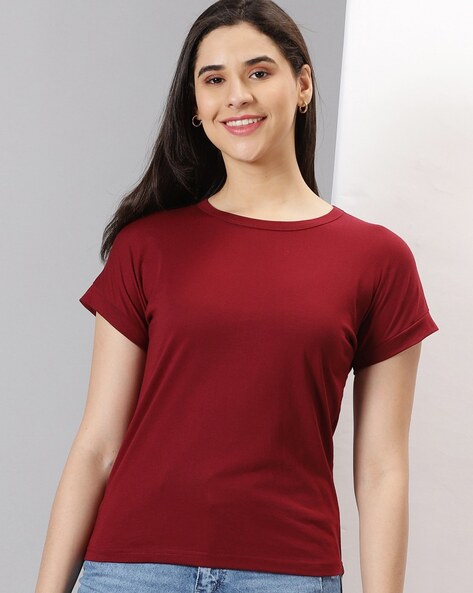 Buy Maroon Tops for Women by AUSK Online