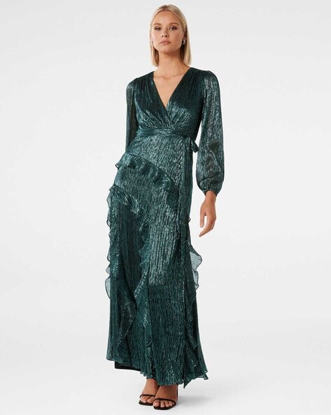 Forever new emerald green dress sale