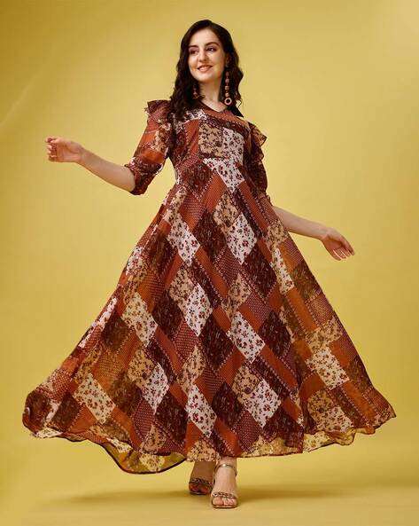 Net & Santoon Designer Anarkali Suit Salwar Kameez - Indian Dress - C166G |  Fabricoz USA