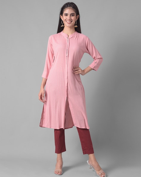 Peach colour shop kurtis online