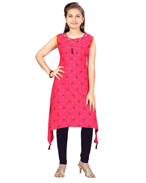 fcity.in - Kashvi Ensemble Printed Cotton Straight Women Kurta Sets / Aagam