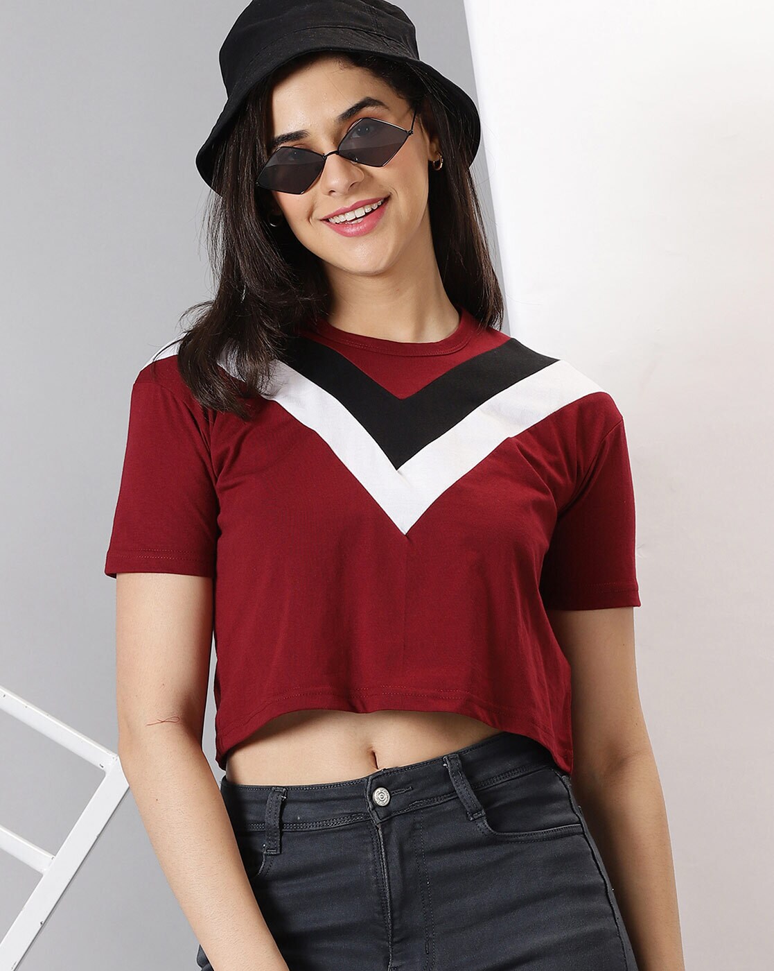 Buy Maroon Tops for Women by AUSK Online