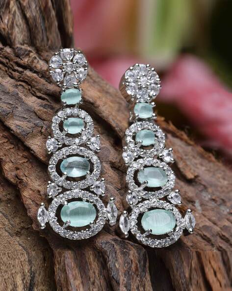 Stone Studded Earrings : JZR301