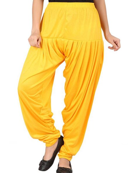Patiala Pants with Elasticated Waistband Price in India