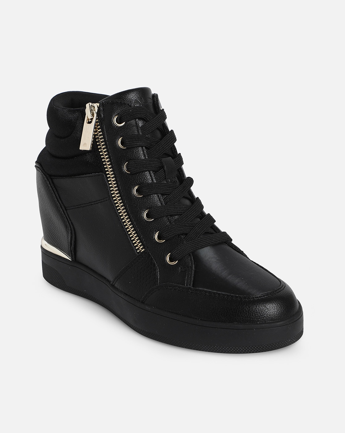 Aldo Pink & White High Top Side Zip Fashion Sneakers Women's Size 9 | eBay
