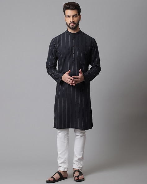 Even Striped Long Kurta