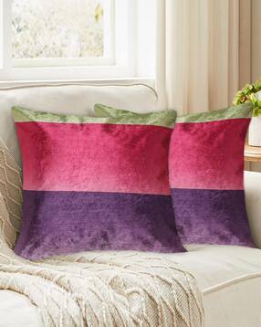 tesmare Set of 2 Colourblock Cushion Covers 24" x 24"-picture-15