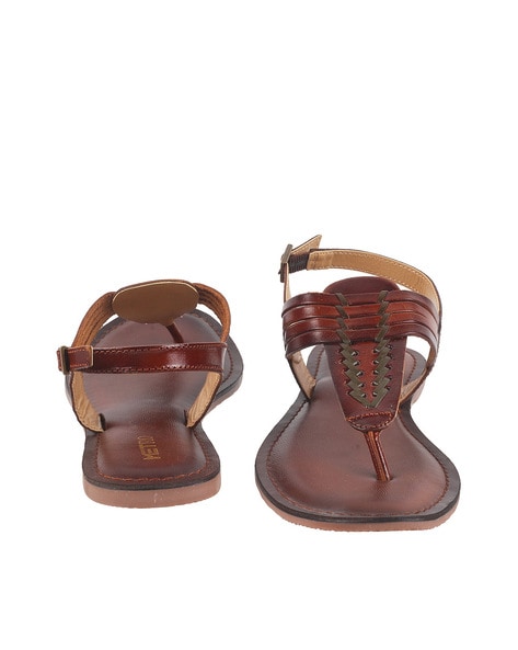 Bathsheba | Tan Leather T Strap Sandal – Jerusalem Sandals