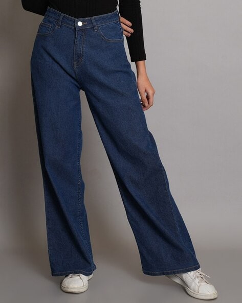 High-Rise Straight Fit Jeans
