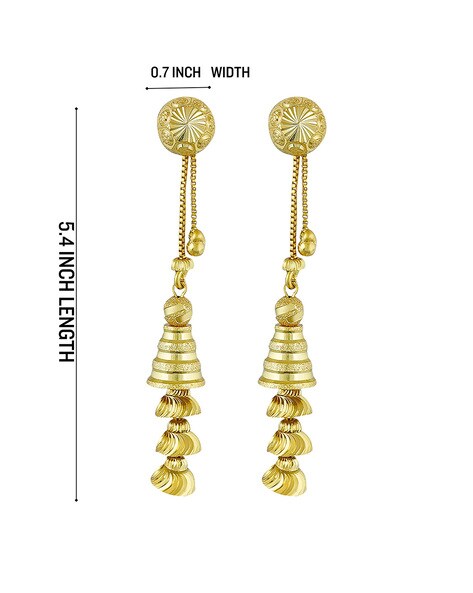 Bloomed Royalty Antique Gold Jhumka Earrings