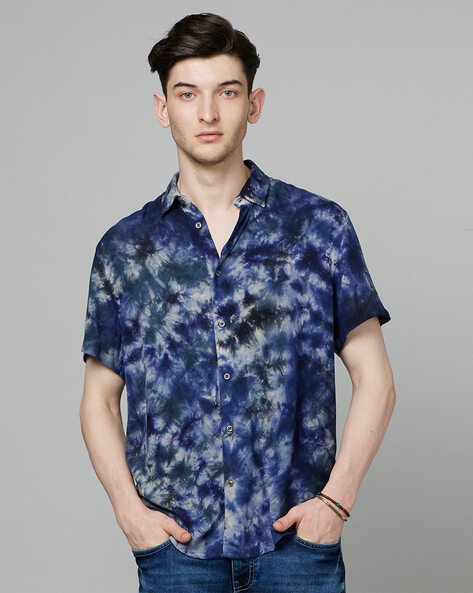 Celio Printed Slim Fit Shirt