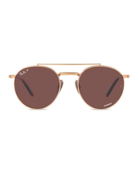Buy Ray-Ban Unisex Polarized Round Sunglasses 0RB8237 Brown