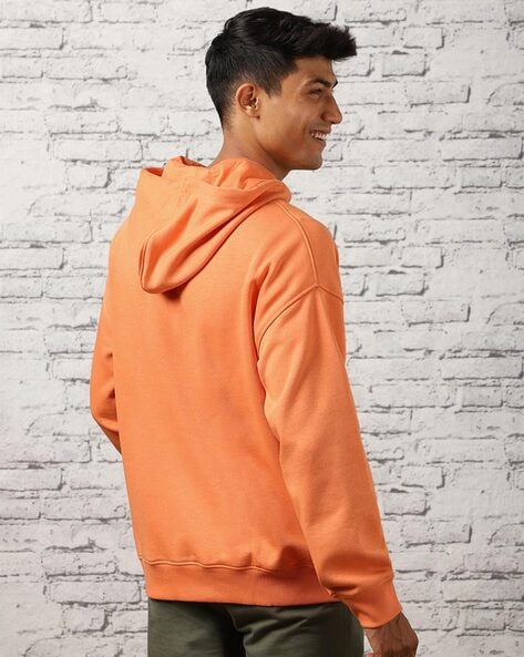 Orange cheap hoodie oversized