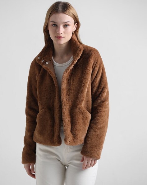 Womens Winter Furry Warm Jackets For Women With Hooded Long Sleeves High  Quality Fluffy Top Coat From Gengbao20909222, $57.6 | DHgate.Com