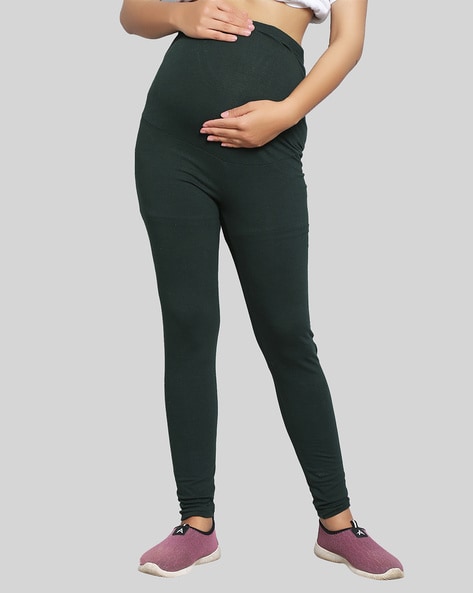 Mid Waist Bottle Green Woolen Ankle Leggings, Casual Wear, Skin Fit at Rs  150 in New Delhi